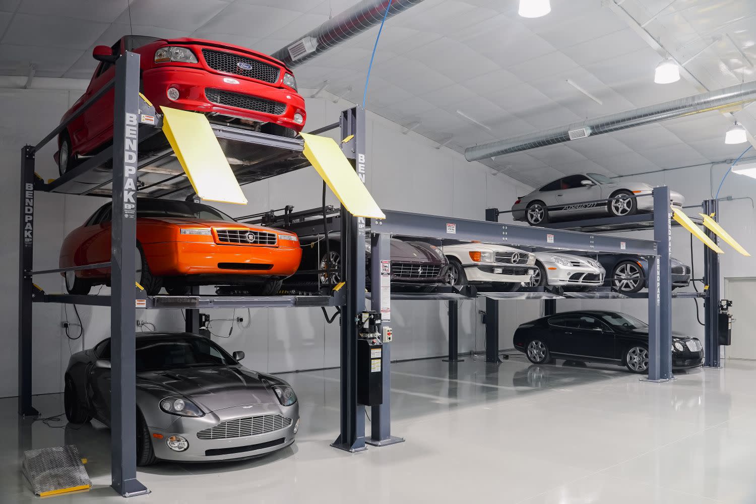 BendPak Four-Post Car Lifts at Hoovie's Garage