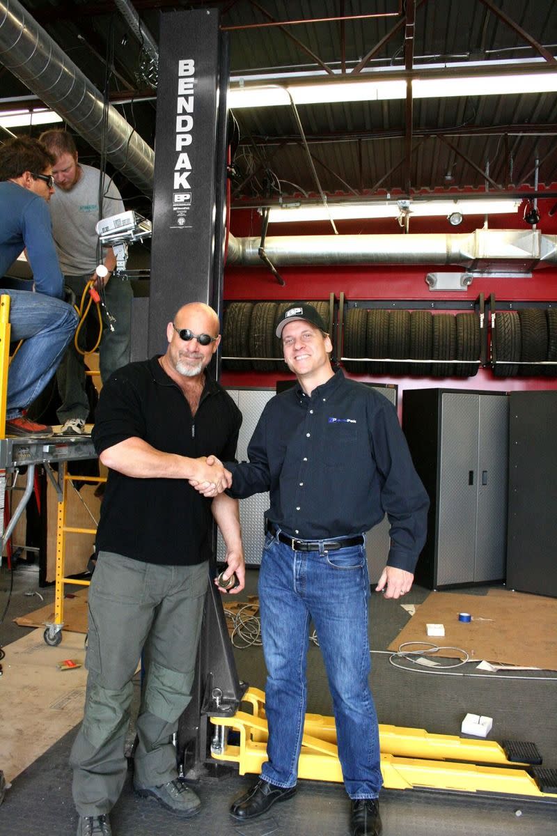 Bill Goldberg With BendPak Two Post Lift