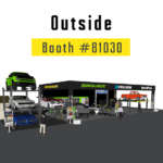 BendPak Outdoor SEMA Booth 81030 AutoStacker and Lift Display Rendering