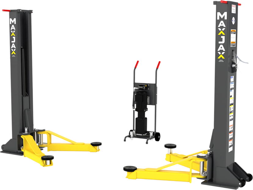 MaxJax portable car lift design features