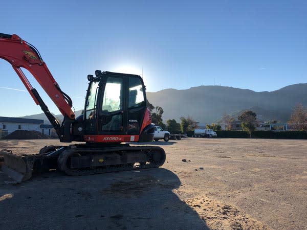 BendPak New Facility Site Construction Excavator Ground Prep