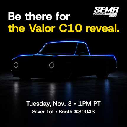 BendPak Valor C10 Reveal at SEMA Show 2026