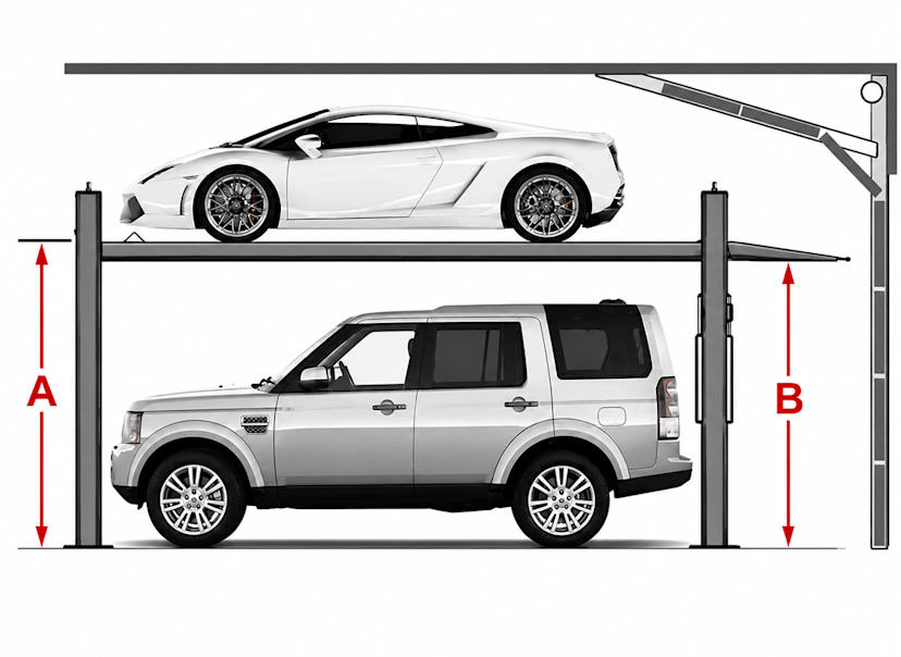 Vehicle Lift Critical Clearance Dimensions Diagram