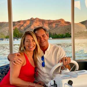 Gary Henthorn With Fiancée On Boat Sunset