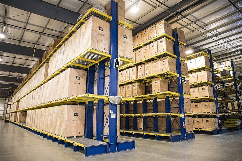 BendPak High-Density Warehouse Storage Facility