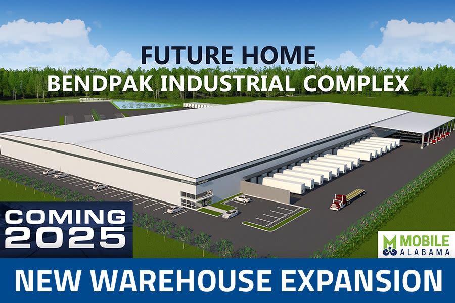 BendPak Industrial Complex Alabama Warehouse Expansion Rendering