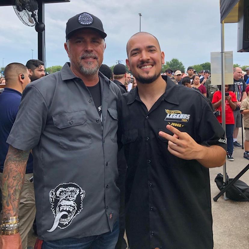 Juca with Richard Rawlings at Gas Monkey Garage Event