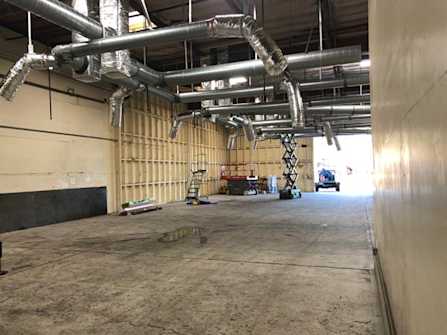 BendPak New Facility Interior Construction Warehouse Buildout