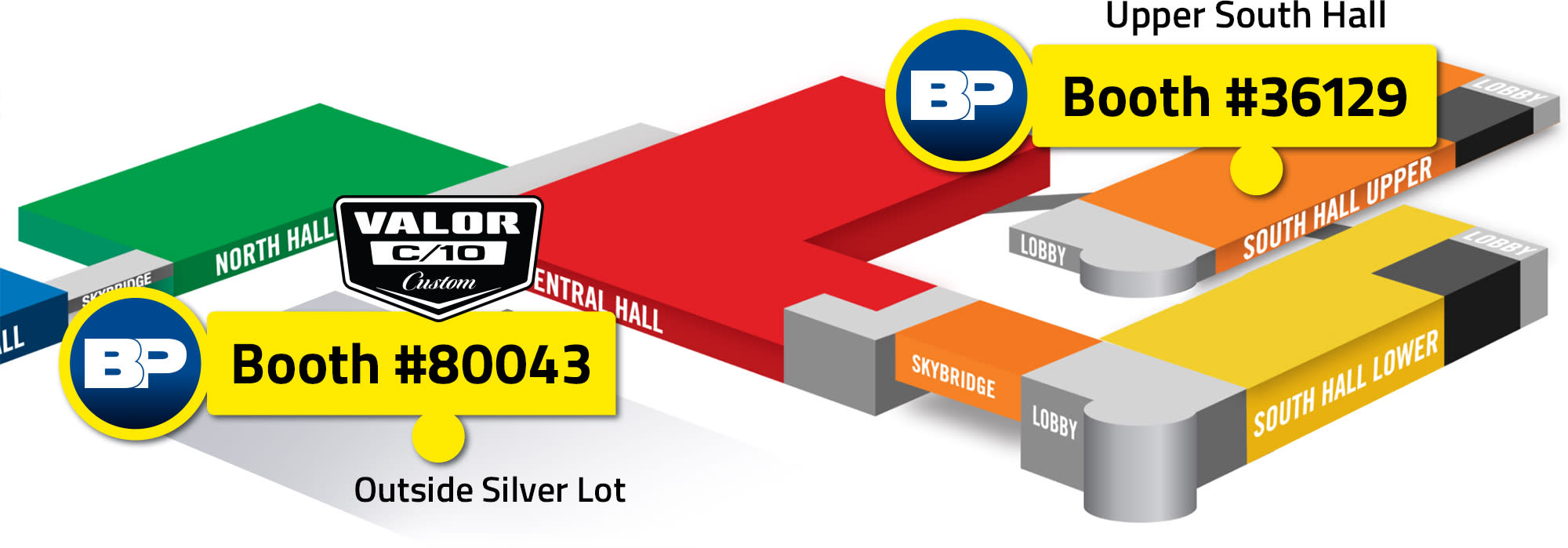 BendPak SEMA Show 2026 Map