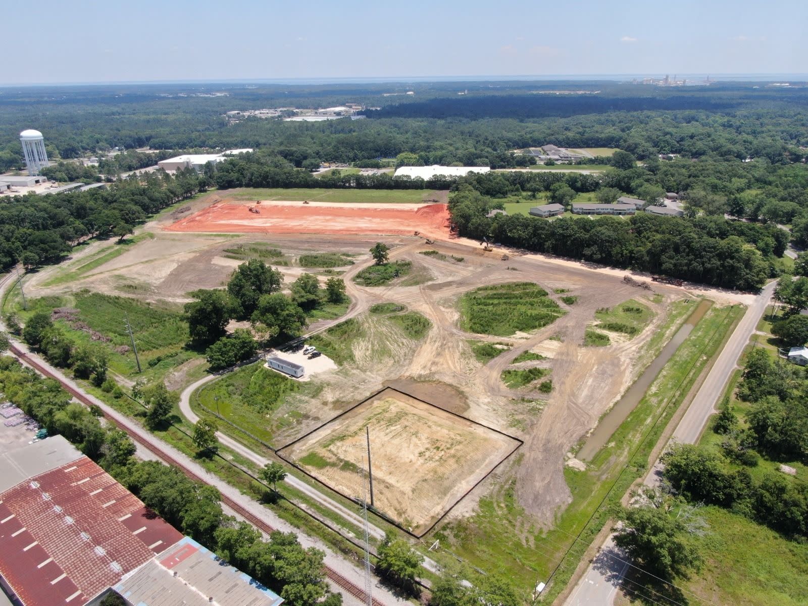 BendPak Alabama Facility Site Preparation Aerial Construction