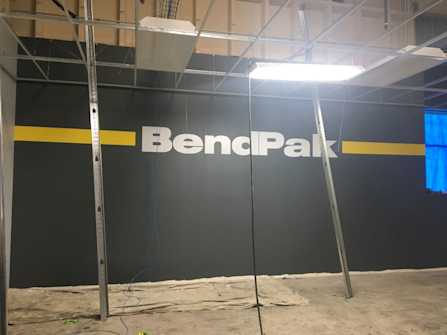 BendPak Office Construction Interior Branding Wall