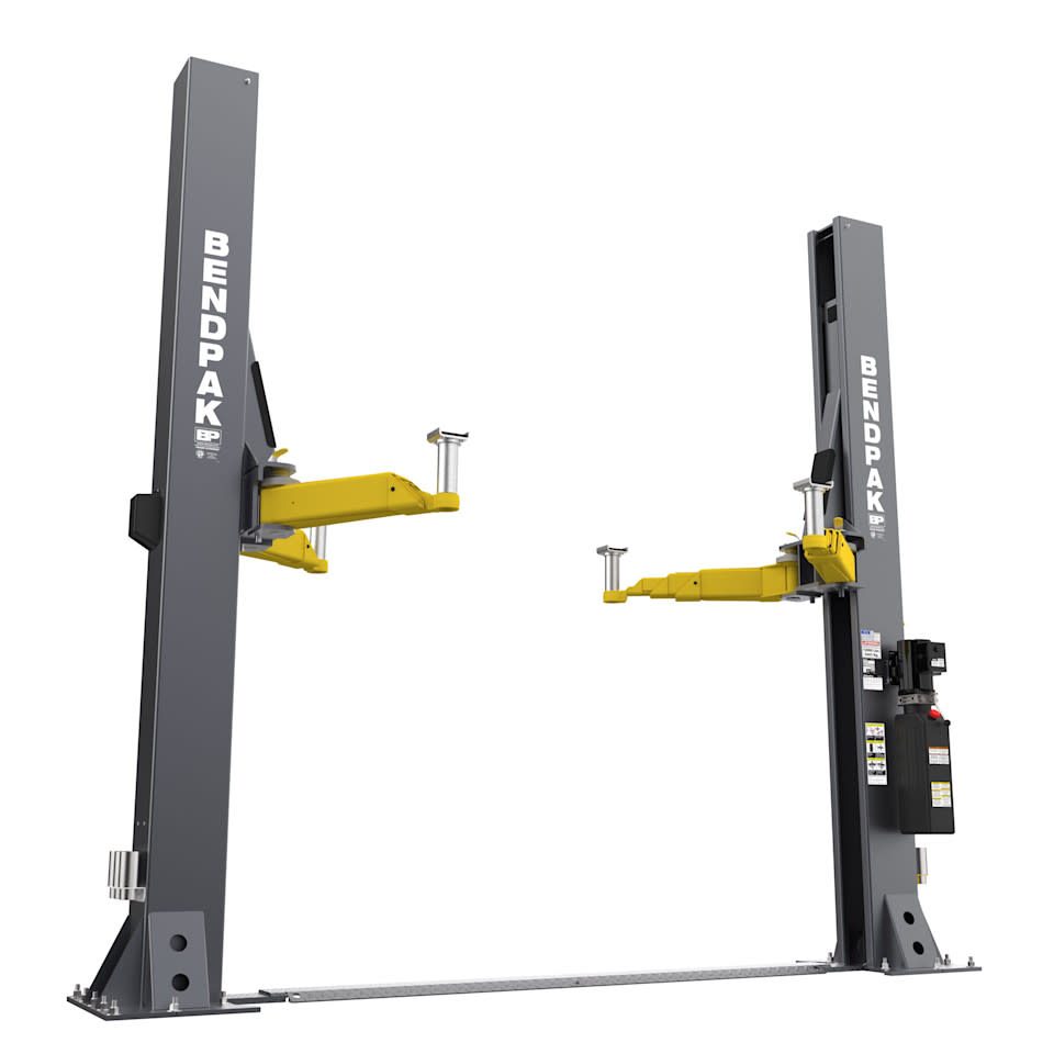 BendPak 12APF Floorplate Two Post Lift Low Ceiling Design