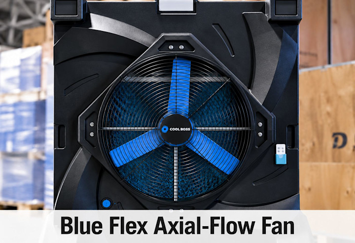 Cool Boss Blue Flex™ Axial-Flow Fan | Powerful Cooling Airflow