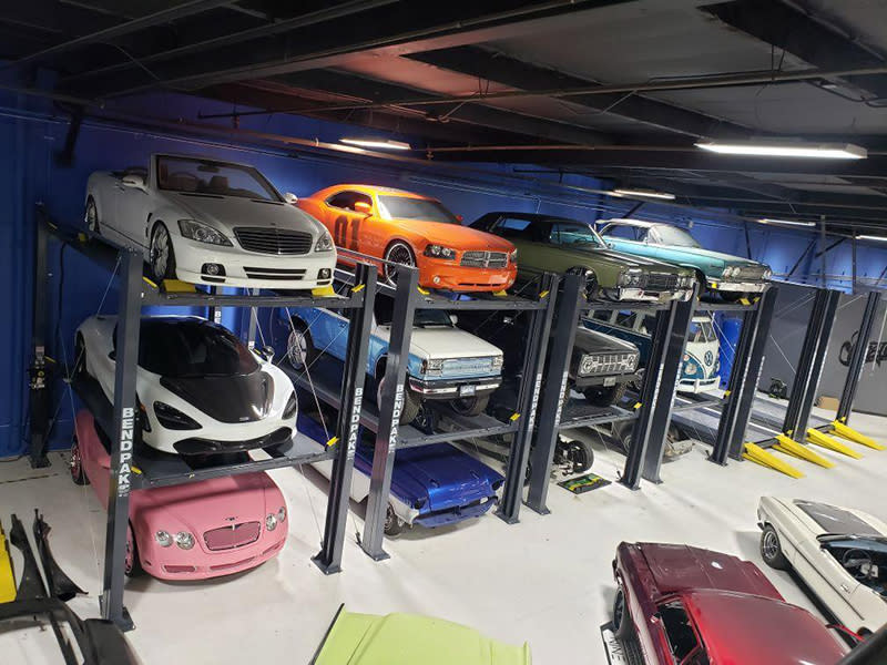 Three Level BendPak Parking Lift Vehicle Storage System
