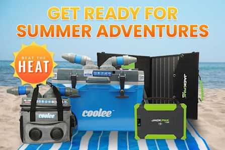 Coolee Portable Cooler and JackPak Power for Summer Adventures
