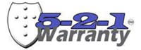 5 2 1 Warranty Shield Protection Logo Graphic