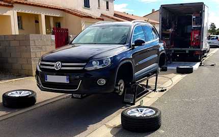 Mobile Auto Repair with QuickJack Portable Car Lift