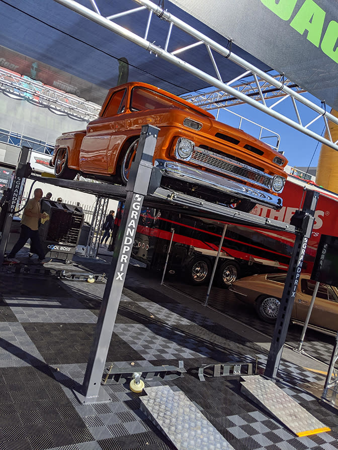 GrandPrix Four Post Lift Classic Truck SEMA Display