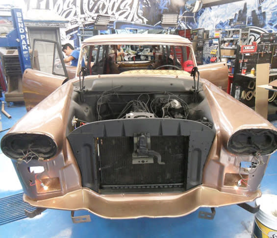 Classic Car Frame Restoration in Auto Body Shop