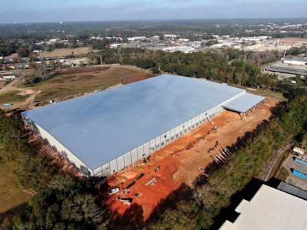 BendPak Alabama Distribution Center Warehouse Construction Aerial
