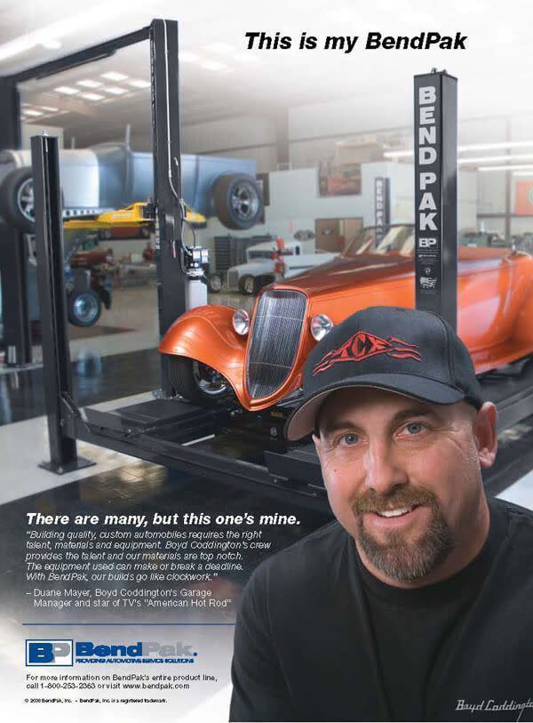 Duane Mayer BendPak Hot Rod Garage Ad