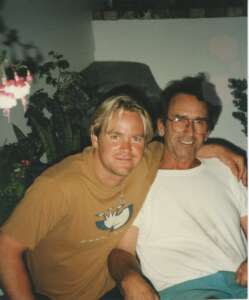 Gary Henthorn With Father Casual Family Photo