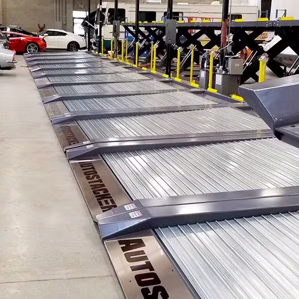 autostacker-a6s-a6w-low-profile-platform-parking-lifts-showroom
