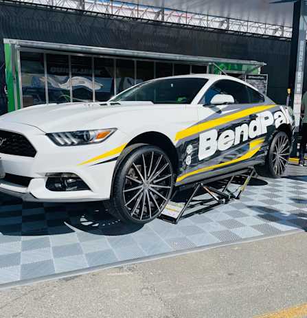 BendPak Mustang on QuickJack Portable Car Lift at SEMA Show Display