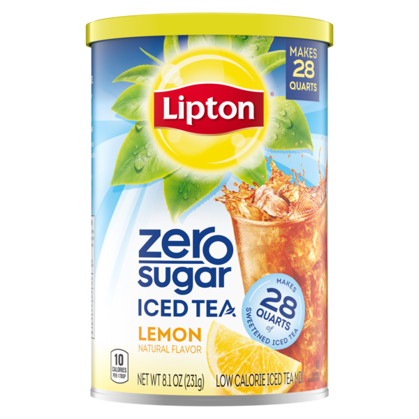 Zero Sugar Lemon Flavored Iced Tea Mix