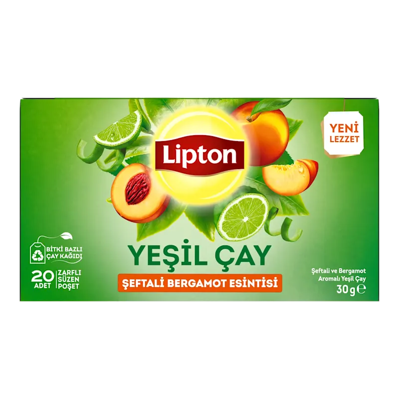 Şeftali & Bergamot Esintisi Yeşil Çay 20'li