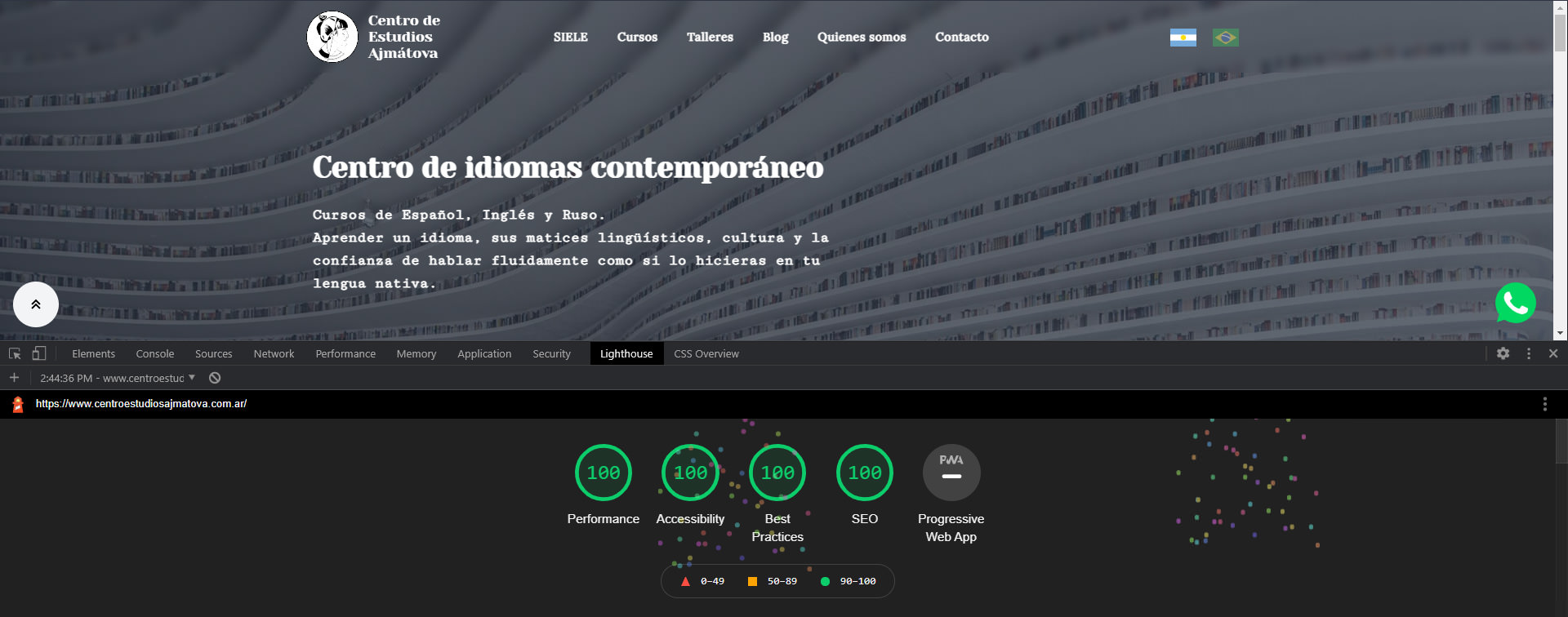 Centro de estudios Ajmátova - Optimización