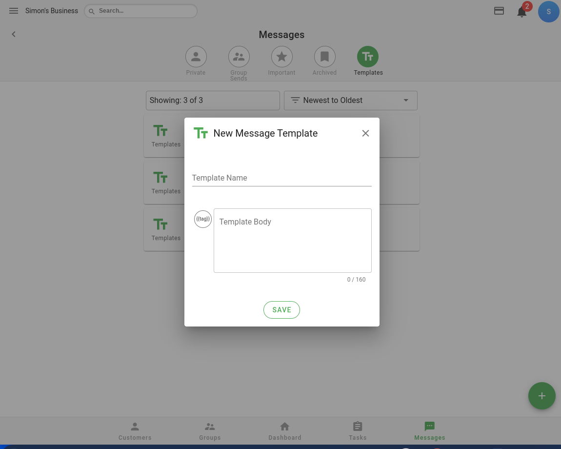 new-message-template