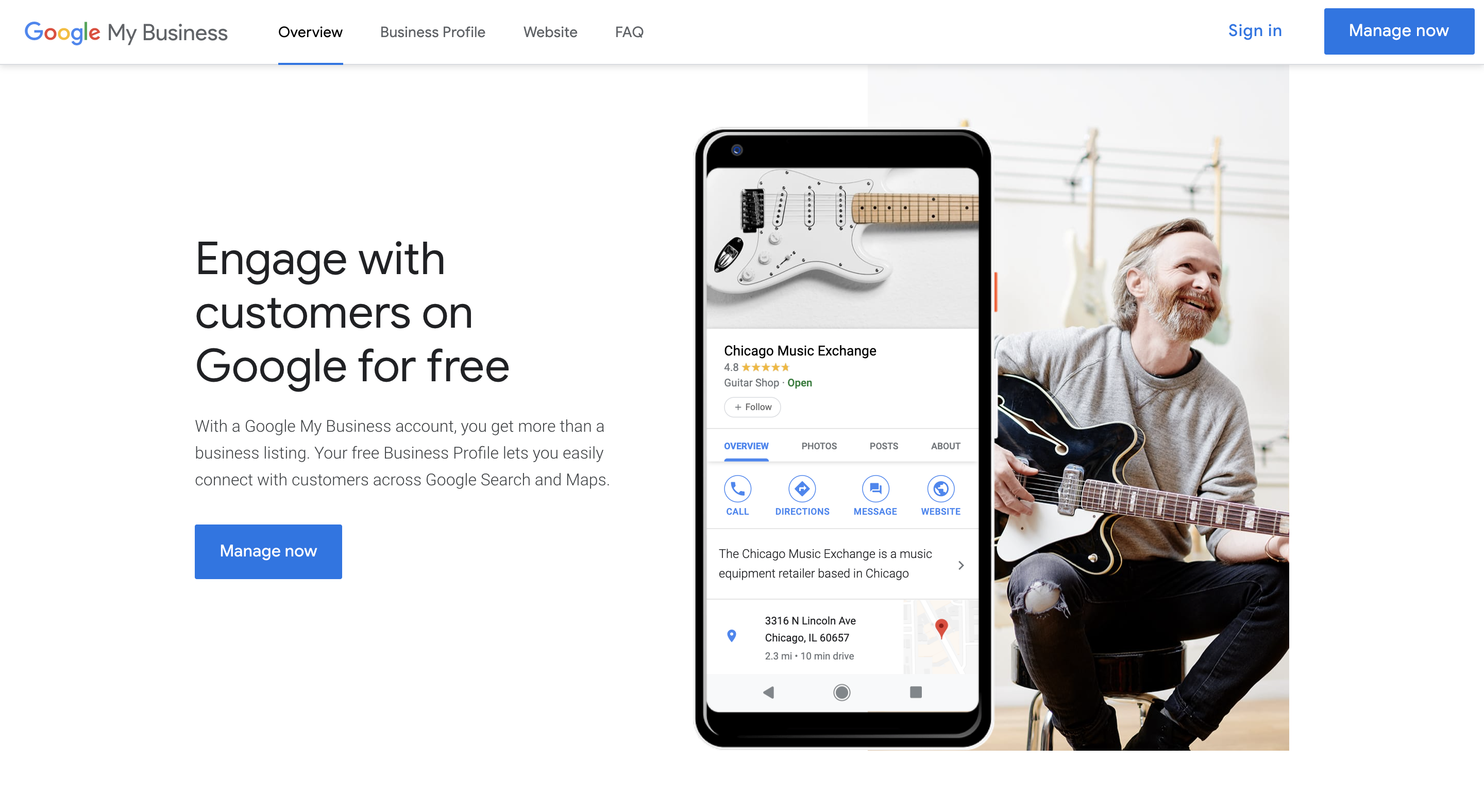 Log in to Google My Business