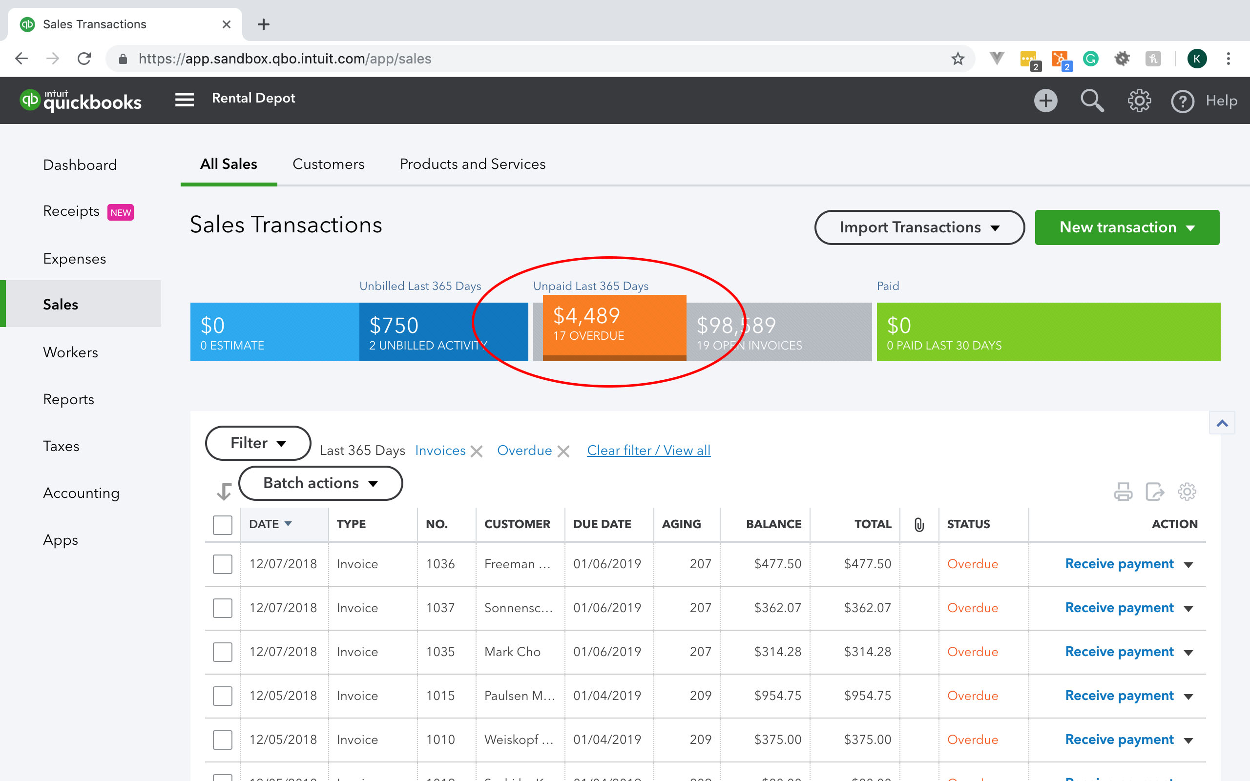 quickbooks-online-overdue-invoices