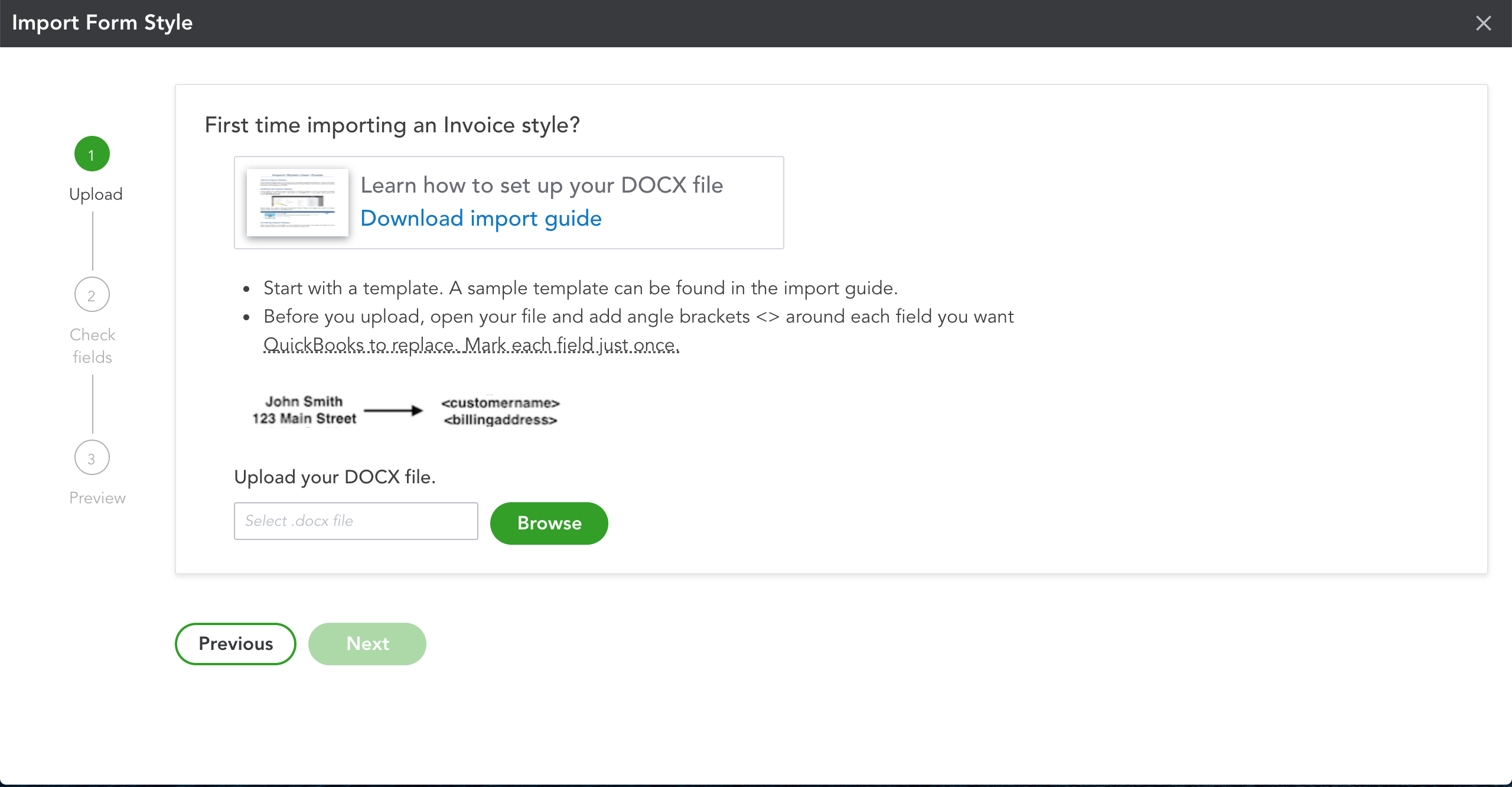 Browse DOCX Files