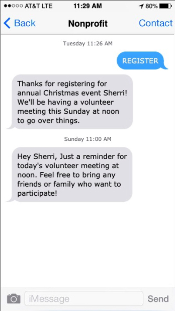 AutoResponse example non profit 1
