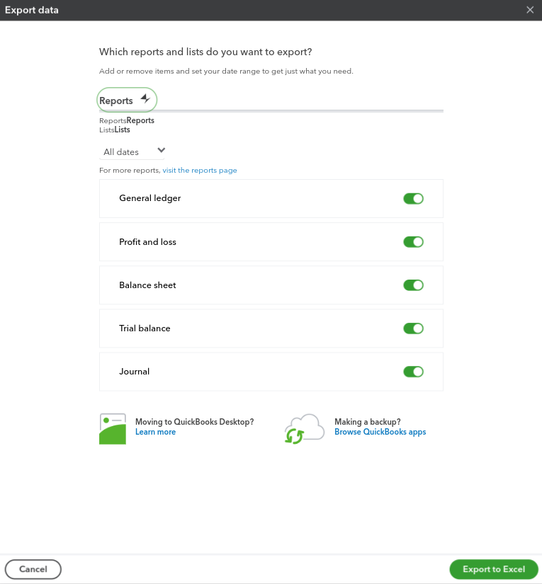 quickbooks-export-reports