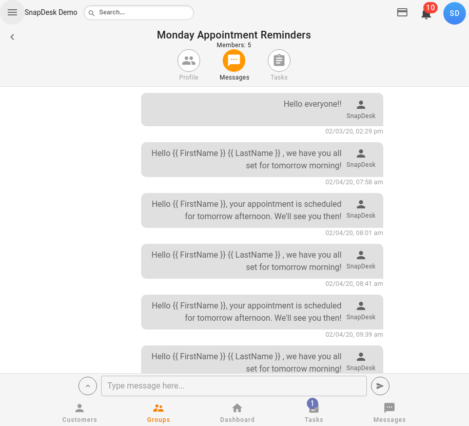 groups-message
