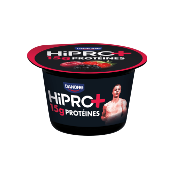 Nouvelle gamme en édition limitée : HiPRO+ fruits rouges, en pot avec 15g de protéines et sans matières grasses.