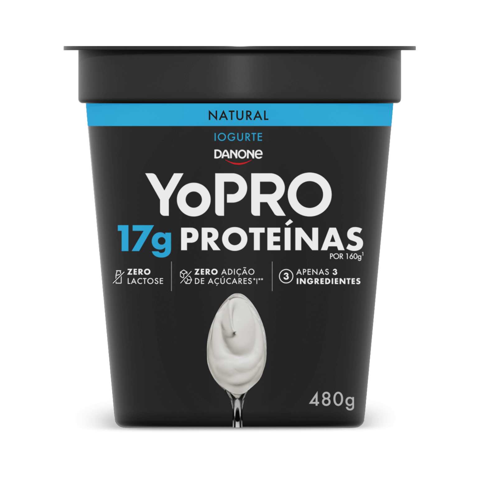 YoPRO pote colherável de 480 g sabor natural