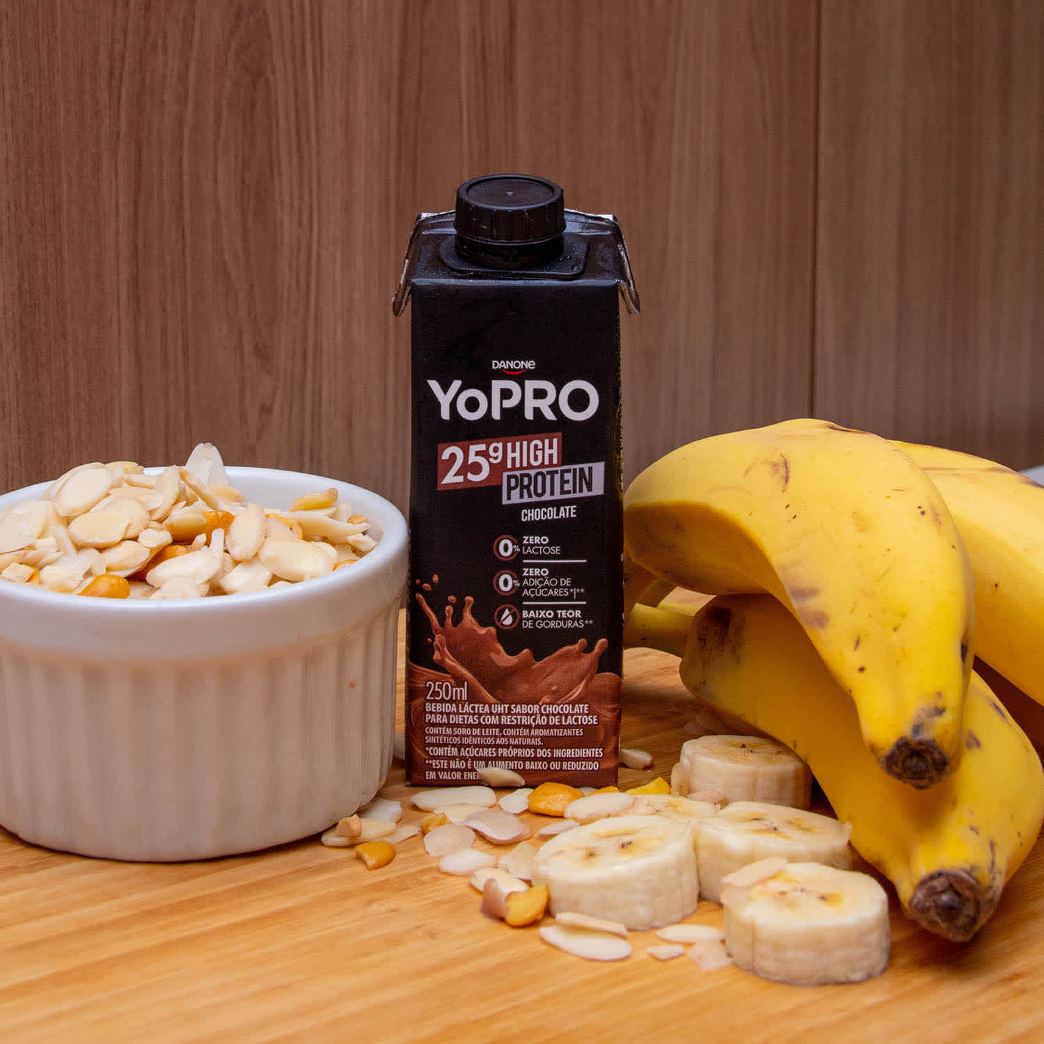produto protein chocolate zero açucar zero lactose baixo teor de gordura 250ml Yopro