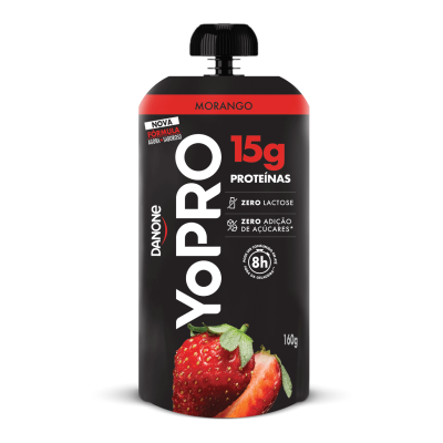YoPRO Pouch 15g de proteína sabor Morango.