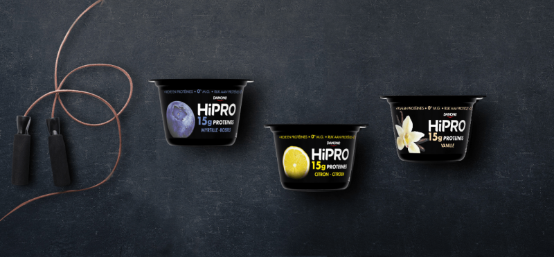 Header en pot HiPRO Marque d'ultra frais ultra protéiné 