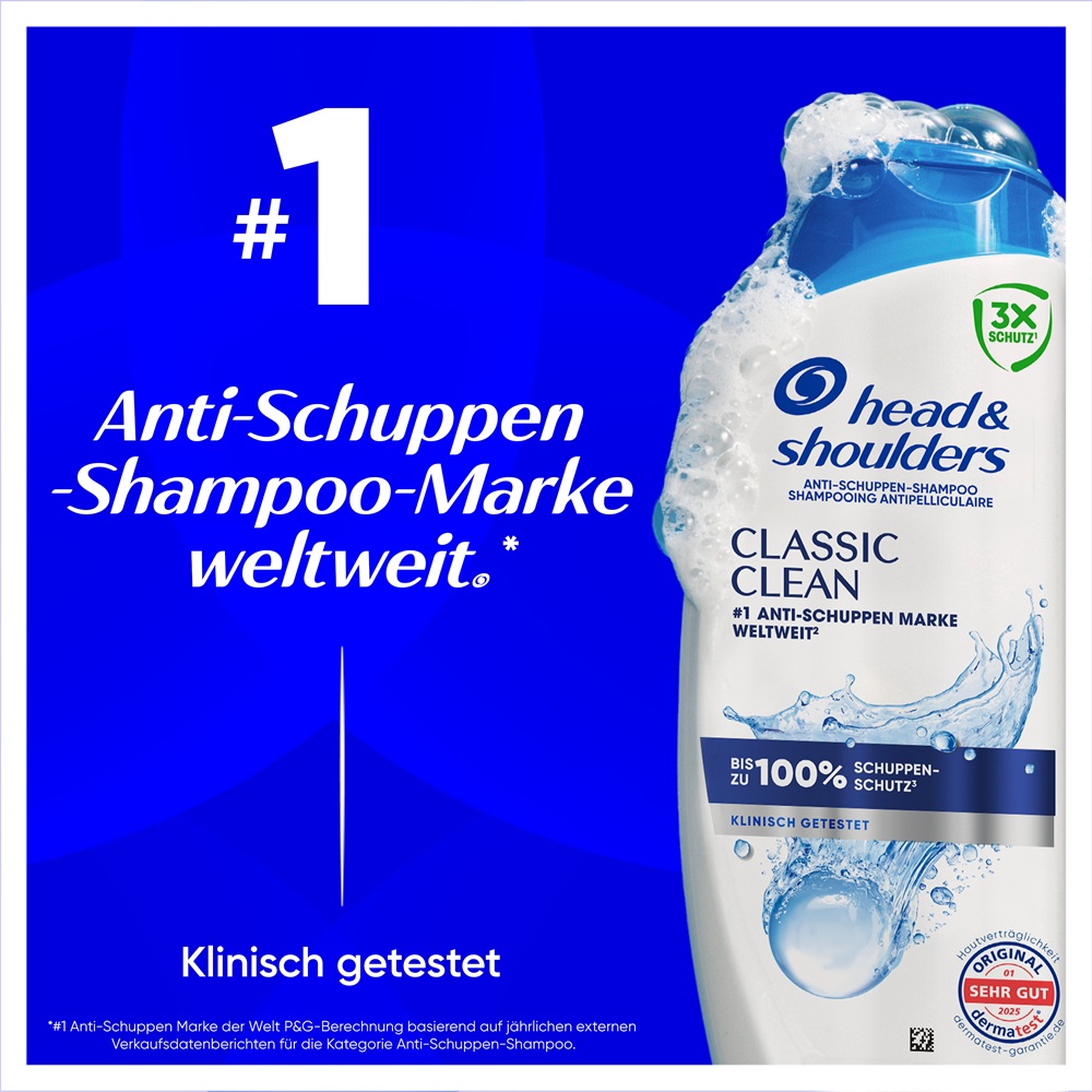 Head & Shoulders Anti-Schuppen Shampoo, #1 Anti-Schuppen Shampoo weltweit.