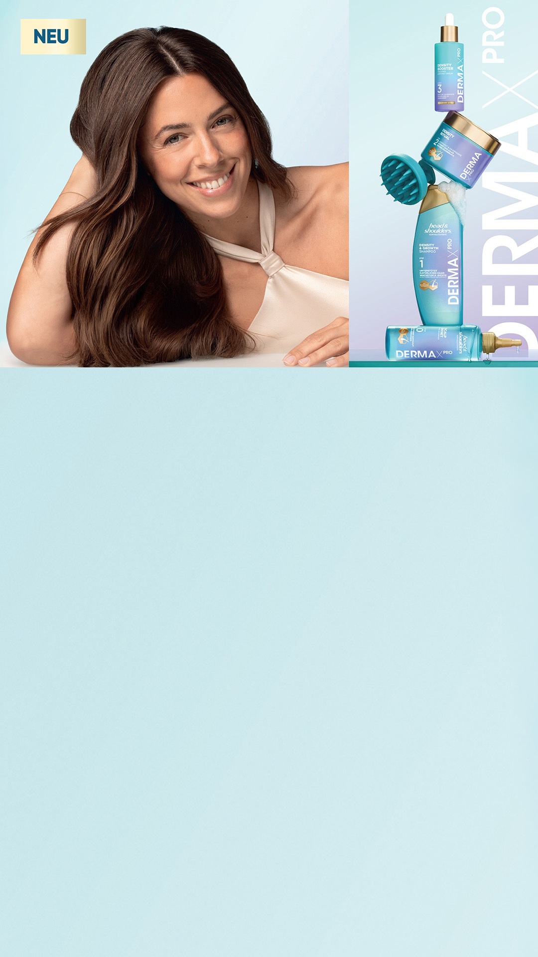 Head & Shoulders DERMAX PRO Pflegeprodukte gegen Haarausfall und für Haarwachstum.