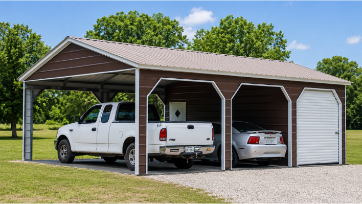 A-Frame Vertical Carports