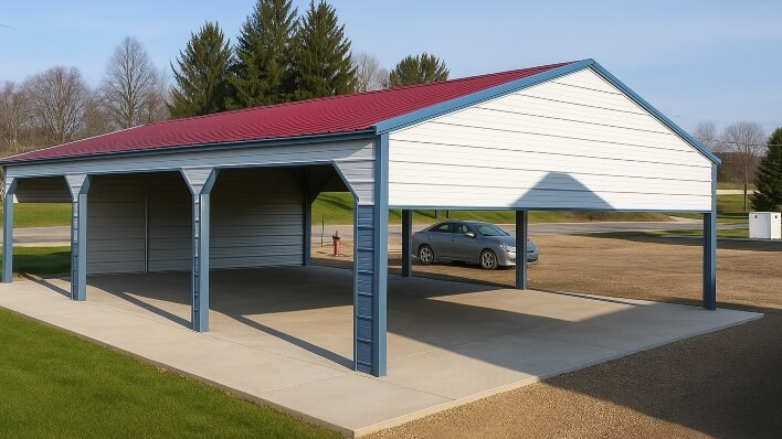 18x30 Side Entry Carport