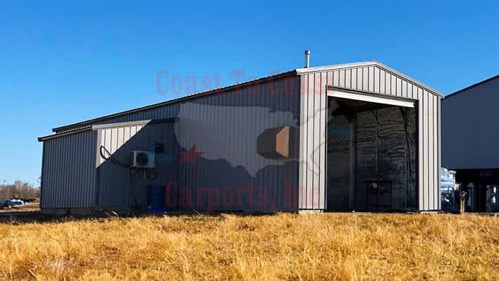 18x60x12 Garage With Lean-To