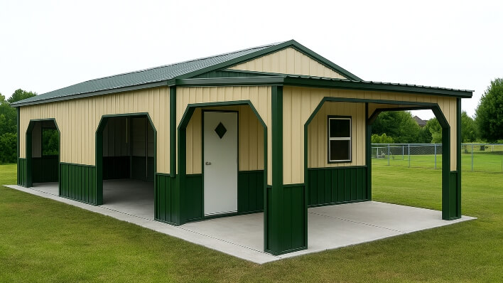 20x35 Garage With Porch