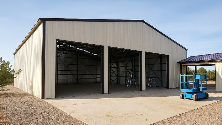 54x45 Steel Workshop Garage
